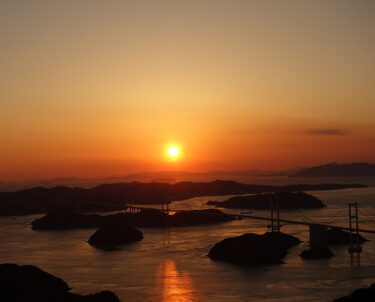 亀老山の夕日の撮影時間は何時ごろがおすすめ